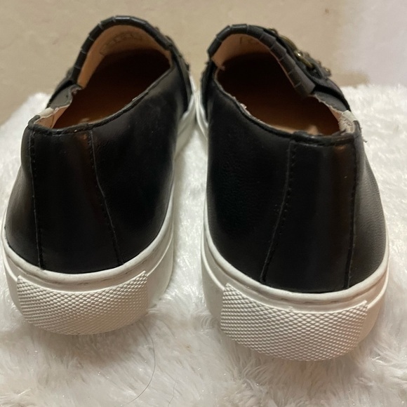 Sylvia Noster Folded Kiltie Slip on Sneakers Sz 7 - Picture 4 of 8